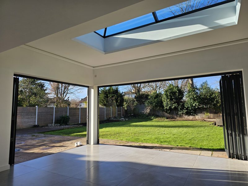 Rear extension with bi-fold doors